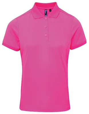 Produktbild von Premier Workwear PR616 | Damen Coolchecker Piqué Polo / ® - Farbe: Neon Pink - Größe: XXL