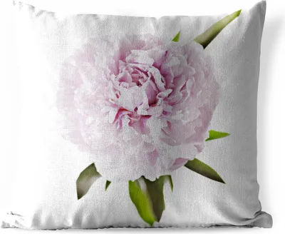 Produktbild von MuchoWow® Outdoor Kissen - Draufsicht auf eine rosa Pfingstrose - 60x60 cm - Wetterfest - Lounge Kissen - Dekoration - Schlaf Kissen