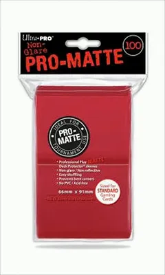 Zdjęcie produktu dla UP Pro-Matte Sleeves czerwone (100 szt.)