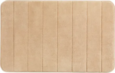 Produktbild von WENKO Badteppich Badematte Badvorleger Duschvorleger Teppich 50 x 80 cm Sand