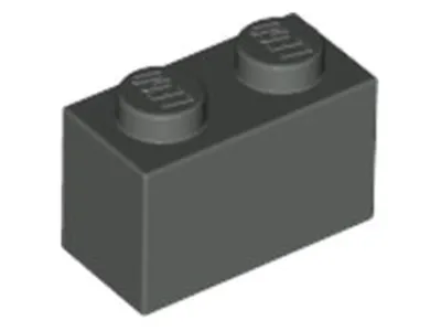 Obrázek produktu pro Lego® 1 kus 3004 Brick 1x2 Part Basic Bricks 1 Dark grey