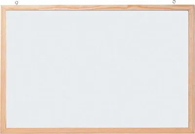 Produktbild von Famanu Magnetisches Schreibboard mit Holzrahmen - 80 x 60 cm, Weiß