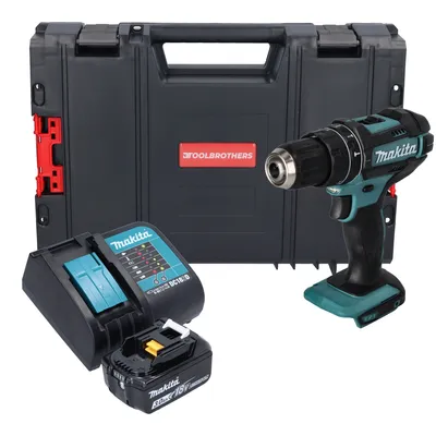 Produktbild von Makita DHP 482 SF1J-R Akku Schlagbohrschrauber 18 V 62 Nm + 1x Akku 3,0 Ah + Ladegerät + RHINO