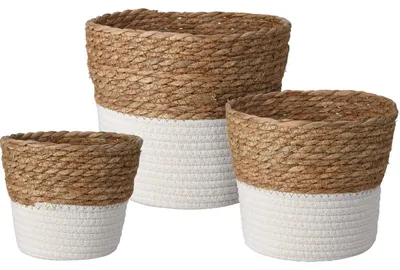 Produktbild von Aufbewahrungskörbe aus Rattan, 3er-Set