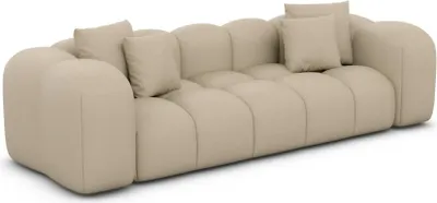 Produktbild von Echtleder 3-Sitzer Couch Valora Beige