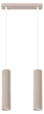 Zdjęcie produktu dla Lampa wisząca KARBON taupe 2xGU10x10W aluminium wym:90x30x6,5cm IP20 Sollux Lighting