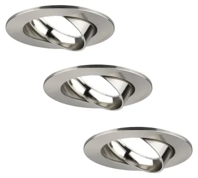 Produktbild von Ledvion 3er Set LED Einbaustrahler Rund 3W dimmbar Kaltweiss