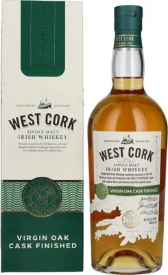 Image de West Cork Single Malt Irish Whiskey VIRGIN OAK CASK FINISHED 43% Vol. 0,7l en boîte cadeau