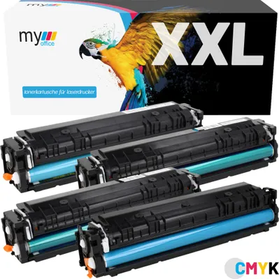 Produktbild von Toner für Canon "CRG054H" CRG-054H My Office LBP621CW LBP623CDW MF641CW, CMYK