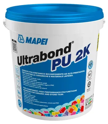 Imagen del producto de CASA39: Adhesivo para baldosas Mapei Ultrabond Eco poliuretano2K, color blanco, envase de 5 kg