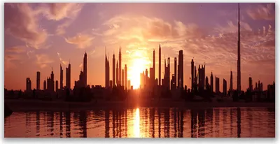 Produktbild von Tulup Leinwand-Bilder 140x70 Wandbild Canvas Kunstdruck Stadt Gebäude