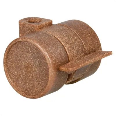 Produktbild von WAGNER Design Möbelrolle / Lenkrolle - Ø 38 mm, Bremse, braun meliert, Tragkraft 50 kg - DE Ware - 01021301