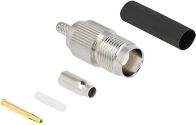 Zdjęcie produktu dla DELOCK TNC Buchse zum Crimpen RG-174/RG-316 mit Schrumpfschr