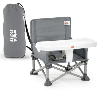 Imagen del producto de Silla infantil - Silla portátil - Plegable - Gris - De 6 meses a 3 años