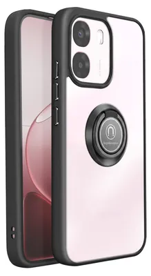 Productafbeelding van Avizar hoesje voor Oppo A6 / A6x, met magnetische ring, matte afwerking, zwart