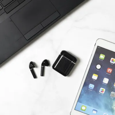 Image de Ecouteurs Earbox Classique Sans Fil Noir