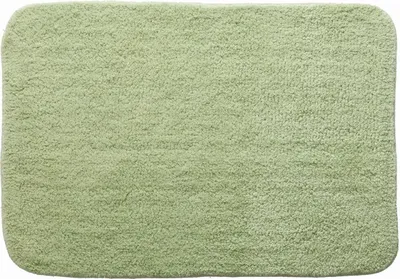 Produktbild von Spirella Badteppich Badematte Duschvorleger 100% Baumwolle Hochflor | flauschig | rutschhemmend | geeignet für Fußbodenheizung | 50x70 cm | Hellgrün