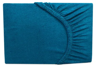 Produktbild von Frottee Spannbettlaken Petrol Blau 90x200 cm - 100x200 cm