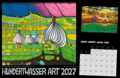 Produktbild von Hundertwasser Broschürenkalender Art 2027