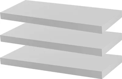 Produktbild von Moderne schwebende Wandregale – 60 cm – Weiß – 3er-Pack