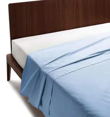 Imagen del producto de Sábana de algodón 100% percal, 160 x 280 cm, certificada por , para cama individual