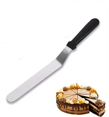 Image de CHPN – Couteau à palettes – Pâtisserie – Couteau à palettes de 37 cm – Glaçage – Noir – Couteau à glaçage – Outils – Pâtissier – Cuisine – Préparation de gâteaux – Outils pour pâtisserie – Accessoires de pâtisserie