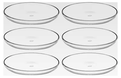 Produktbild von Cucina Teller, 6er Set, Durchmesser 18 cm, mikrowellengeeignet, Klarglas