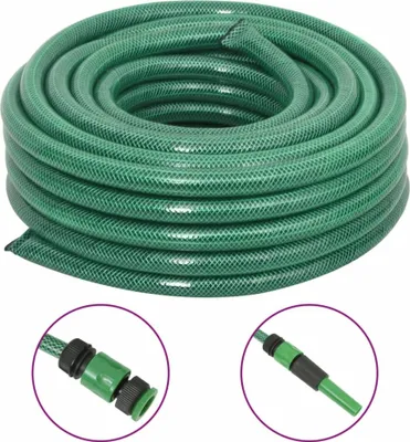 Produktbild von "SALE 2026"Gartenschlauch mit Kupplung-Set Grün 0,75" 30 m PVC DE613343 - Gartenschläuche