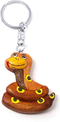 Produktbild von Schlüsselanhänger aus Holz - Schlange