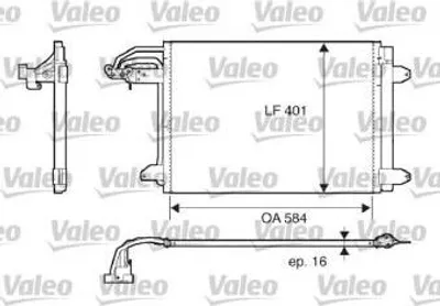 Produktbild von VALEO Kondensator, Klimaanlage  817777