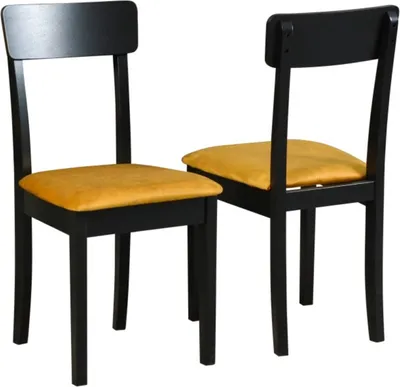 Produktbild von Esszimmerstuhl 2 x "HUGO 1", schwarz