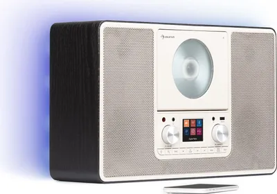 Produktbild von Auna Radio, DAB Radio mit CD Player zur Wandmontage, DAB Plus Radio mit Bluetooth, DAB/DAB+/FM Radio, Küchenradio mit TFT Display, MP3, Streaming, Digitalradio Klein, Radio mit Wecker & Fernbedienung