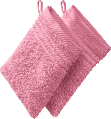 Produktbild von REDBEST Waschhandschuh 2er-Pack rosa 15x21 cm