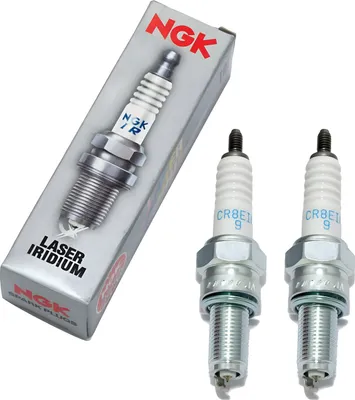 Obrázek produktu pro Sada zapalovacích svíček NGK 2x CR8EIA-9 Iridiová zapalovací svíčka s potlačeným rušením, 19.0mm dlouhý závit Ø 10.0mm šestihran 16.0mm, mezera mezi elektrodami 0.90mm, tepelná hodnota 8, 4286