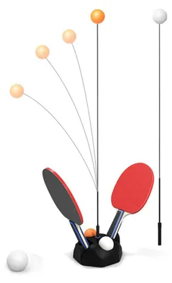 Produktbild von Tischtennis, Tischtennis, Kindertischtennis, tragbares Tischtennisset mit flexibler Stange für Selbsttraining, Stressabbau und Unterhaltung für Erwachsene