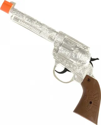 Produktbild von Silberne Cowboy Pistole als Kostümzubehör