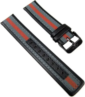 Produktbild von s.Oliver Uhrenarmband Leder/Textil Band 20mm für Armbanduhr SO-2204-LQ