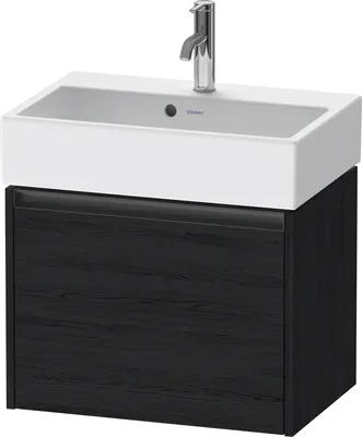 Produktbild von Duravit Ketho.2 Wastafelonderkast 58,4x39x44 cm Mat Eiken (zwart)