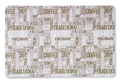 Produktbild von KESPER Platzset COFFEE LETTERS aus Polypropylen / Untersetzer