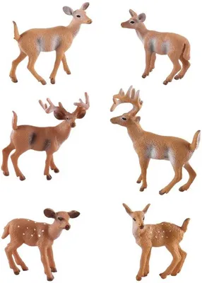 Immagine prodotto di Gruppo di cuori di Witstaartherten - 6 pezzi - Realistici - Sicuri - Animali giocattolo - Animali - Adatti ai bambini - Decorazioni per feste