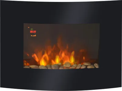 Produktbild von HOMCOM Elektrický krb Krbové kachle Elektrický nástenný krb 65 x 11,4 x 52 cm