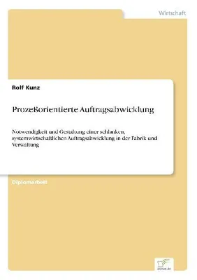 Produktbild von Prozeßorientierte Auftragsabwicklung