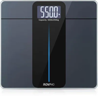 Image de Pèse-personne numérique pour salle de bain, capacité 550 kg, avec grand écran LED et haute précision