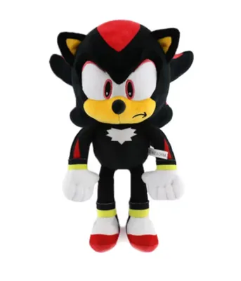 Produktbild von Shadow Plüschtier 30 cm – Sonic the Hedgehog Kuscheltier – Weiches Spielzeug für Kinder