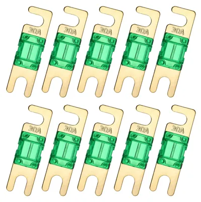 Mini-ANL-Sicherungen 30 A 125 V, 10 Stück, für Auto & Marine