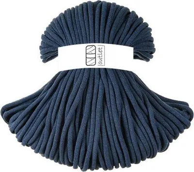 Produktbild von Marineblau Baumwoll-Flechtkordel 9mm 100m OUTLET