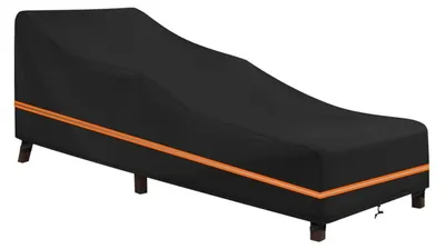Obrázok produktu pre Poťah na záhradnú lavičku, vodeodolný, odolný voči vetru, UV ochrana, čierna farba, materiál: 600D Oxford, rozmery: 200x75x40/70 cm