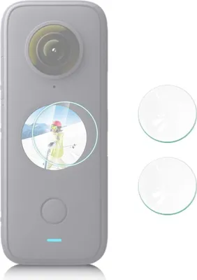 Produktbild von 2er Pack Schutz Panzerfolie für Insta360 One X2 9H Glas Schutzfolie Echtglas