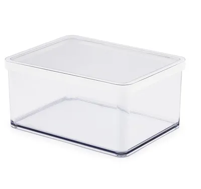 Zdjęcie produktu dla Rotho Loft 11610, Dozownik, Prostokątny, 2,25 l, Przezroczysty, Biały, 200 mm, 150 mm