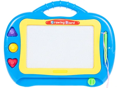 Produktbild von MalPlay Zaubertafeln für Kinder | 29,0 x 22,5 x 2,5 cm | Bunte Schreibtafel Zeichentafel mit 3 Stempel | Reisegröße Lernspielzeug für Kinder ab 3 Jahren